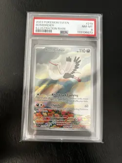 Pokemon TCG Bombirdier Illustration Rare 219/198 SV01 PSA 8 Scarlet & Violet - Image 1