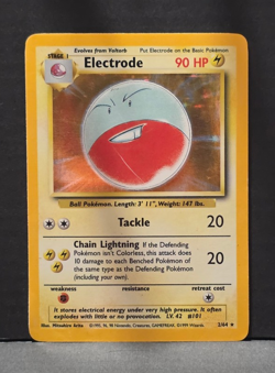 Pokemon TCG Electrode Jungle Holo No Symbol MP - Image 1