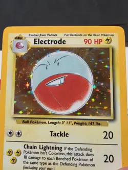 Pokemon TCG Electrode Jungle Holo No Symbol MP - Image 3