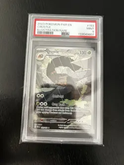 Pokemon TCG Crustle Illustration Rare Holo 183/182 SV04 Paradox Rift PSA 9 2023 - Image 1