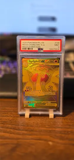 Pokemon Mega Charizard X EX Mega Hyper Rare Holo (PFL) 130/094 PSA MINT 9 - Image 1