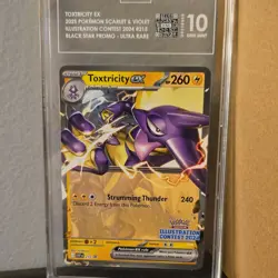 The Pokemon Company Toxtricity EX 215 Scarlet & Violet Promo Sv TAG - Image 1