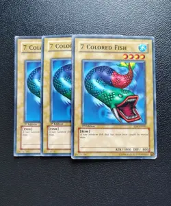 Yu-Gi-Oh - 7 Colored Fish 3X - Full Playset - All 1st Edition - Image 1