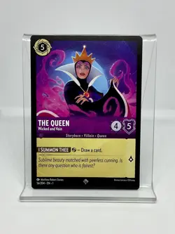 Disney Lorcana First Chapter-The Queen-Wicked And Vain-Non Foil #56/204 - Image 1