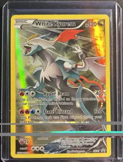 White Kyurem Promo XY81 XY 120 HP Full Art Holo English Pokemon Card - Image 1
