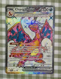 Pokemon TCG SVP Charizard ex EN 056 Tera Holo Pokemon EX Card English - Image 3