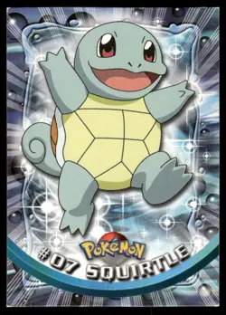Pokemon Cards Squirtle #7 Topps Trading Cards Series 1 LP *2 - Image 1