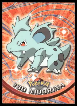 Pokemon Cards Nidorina #30 Topps Trading Cards Series 1 LP *3 - Image 1
