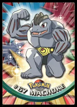 Pokemon Cards Machoke #67 Topps Trading Cards Series 1 MP *3 - Image 1