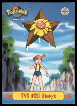 Pokemon Cards TV5 Staryu #120 Topps Trading Cards Series 1 HP *3 - Image 1