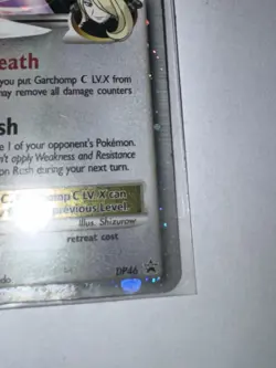 Garchomp C LV.X DP46 Holo Rare Promo Pokemon Card - Cynthia SP - Authentic - Image 4