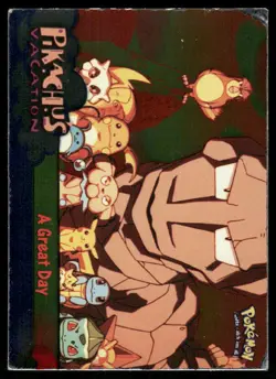 Pokemon Cards A Great Day #58 HOLO Topps The First Movie Trading Cards MP - Image 1