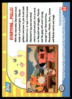 Pokemon Cards Everyone... Pull!!! #52 Topps The First Movie Trading Cards NM *1 - Image 2