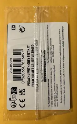 PIKACHU VAN GOGH WITH GREY FELT HAT PROMO POKEMON CARD-SEALED *READ DESCRIPTION - Image 2