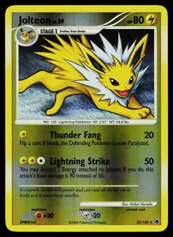 Pokemon Card - Jolteon Majestic Dawn 23/100 Rare Reverse Holo - Image 1