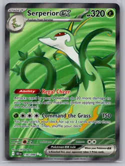 Serperior Ex 156/086 Ultra Rare Black Bolt NM/M Pokemon TCG Card - Image 1
