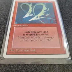 MTG - Manabarbs - Fourth Edition Set (Rare/Enchantment) 1995 - Image 2