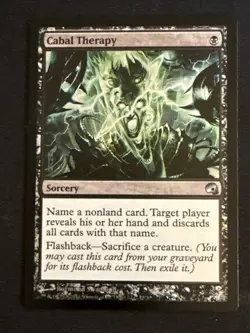 1x Foil Cabal Therapy (12) PDS Graveborn MP MTG Magic the Gathering x1 MKE - Image 1