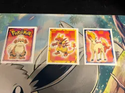 Vintage Pokemon Merlin Sticker Lot Of 3 - Regular - Near Mint - Image 1