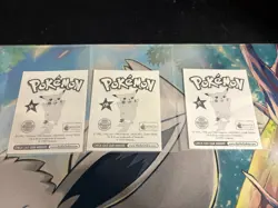 Vintage Pokemon Merlin Sticker Lot Of 3 - Regular - Near Mint - Image 2