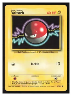 Voltorb Base Set #067/102 Pokemon - Image 1