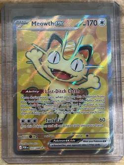 Pokemon TCG Perfect Order Meowth Ex Full Art 107/088 - Image 1