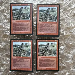 Set Of 4 (x4 4x) | Dwarven Catapult | Fallen Empires | Magic MTG | NM+ Unplayed - Image 1