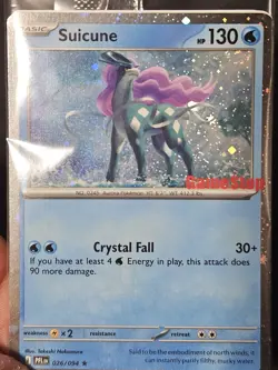 SEALED Suicune Holo Gamestop Exclusive 026/094 STAMPED PROMO Swirl Pokemon TCG. - Image 2