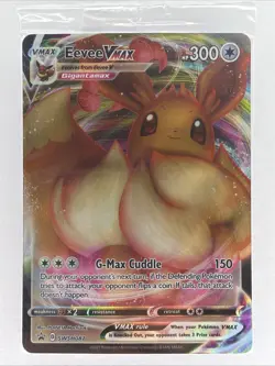 Eevee Vmax Pokemon SWSH087 Shining Fates Black Star Promo, new, factory sealed - Image 1