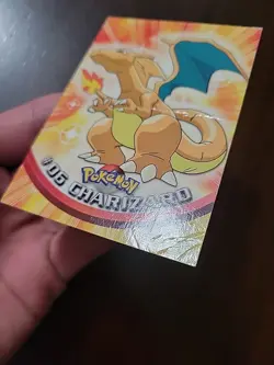 DMG! BLUE Label *UK Print* Charizard #06 Topps Pokemon 1999 Series 1 - Image 4