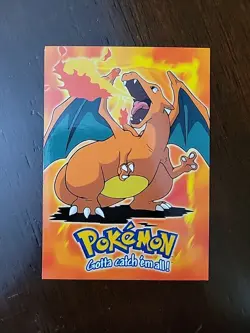 LP! [B] Charizard #6 E6 of 12 Topps First Mpvie Movie Blue Logo Pokemon - Image 1
