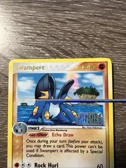 Pokemon Swampert EX TCG Crystal Guardians 27/100 Reverse Holo Rare Stamped - Image 4