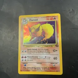 1999 Pokemon Jungle Flareon 3/64 Holo Rare Unlimited Eeveelution Vintage - Image 1