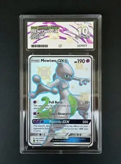 Pokemon Mewtwo GX SV59/SV94 Hidden Fates Ace Gem Mint 10 *PERFECT SUBGRADES* - Image 1