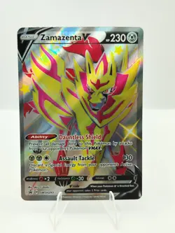 Pokemon Zamazenta V Holo Black Star Promo SWSH019 Sword & Shield English LP/M - Image 1