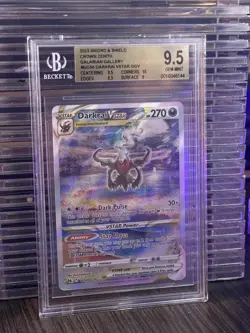 Pokemon TCG Darkrai VSTAR GG50 Crown Zenith Galarian Gallery BGS 9.5 - Image 1