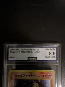 1999 Pokemon JAPANESE GYM - 2 BLAINE'S MOLTRES HOLO # 146 PSA-8.5 With Swirls - Image 4