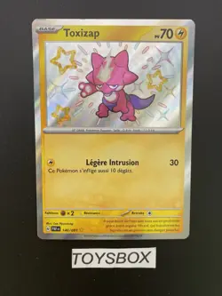 Carte Pokemon Toxizap Shiny 140/091 / Destinees De Paldea EV4.5 / NEUF FR - Image 2
