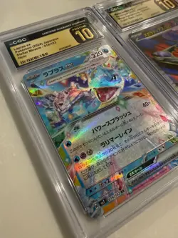 CGC Pristine 10 Lapras ex 019/102 + Mega Latias ex 079/063 Japanese Holo Pokemon - Image 4