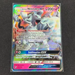 Alolan Ninetales GX - 132/214 - Ultra Rare - Lost Thunder - Pokemon Card - LP - Image 1
