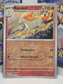 Rapidash - 027/162 - Reverse Holo - Temporal Forces - NM/M - Pokemon Card - Image 1