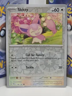 Skitty 130/162 Reverse Holo | Temporal Forces | Pokemon Card - Image 1