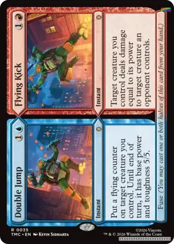 Double Jump // Flying Kick [TMC - 35] - NM [Foil] TCG MTG - Image 1