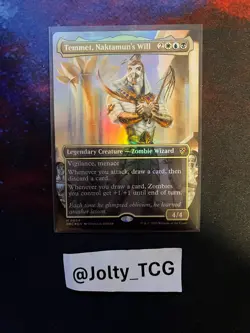 Temmet, Naktamun's Will (Borderless) Commander: Aetherdrift Foil - Image 1
