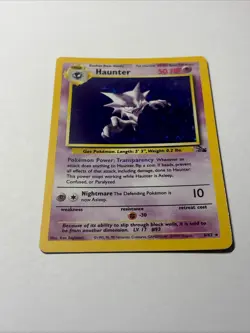 Haunter Fossil 6/62 NM Holo Pokemon Card - Image 2
