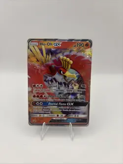 Pokemon Ho-Oh GX Sun & Moon SM57 Promo Holo GX 190 HP Card LP - Image 1