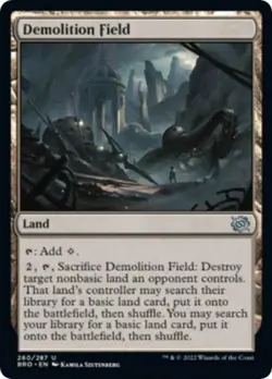 Demolition Field -Foil Light Play MTG The Brothers' War - Image 1