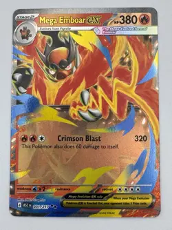 Mega Emboar ex 031/217 Double Rare ME: Ascended Heroes Pokemon Near Mint 2026 - Image 2