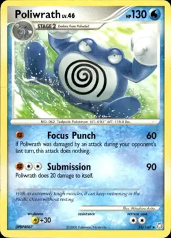 Pokemon Poliwrath Legends Awakened 35/146 Light Play LP+ or Better - Image 1
