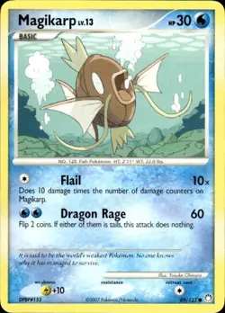 Pokemon Magikarp Mysterious Treasures 89/123 Light Play LP+ or Better - Image 1